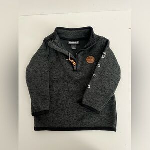 Timberland Toddler 2T Gray Quarter-Zip Fleece Pullover